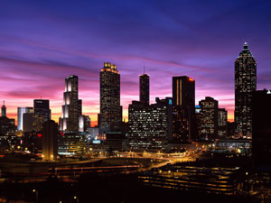 Atlanta Night Skyline